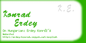 konrad erdey business card